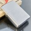 Bật Lửa Zippo Cổ Đồng Khối Mạ Chrome Phay Xước Trơn 2 Mặt Hiếm Gặp Năm 1971 Đời 3 Vạch Thẳng ZC239
