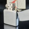 Bật Lửa Zippo Cổ Đồng Khối Mạ Chrome Phay Xước Khắc Ăn Mòn Phủ Sơn Năm 1977 Đời 5 Vạch Sắc ZC241