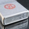 Bật Lửa Zippo Cổ Đồng Khối Mạ Chrome Phay Xước Khắc Ăn Mòn Phủ Sơn Năm 1973 Đời 1 Vạch Thẳng ZC242