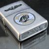 Bật Lửa Zippo Cổ Đồng Khối Mạ Chrome Phay Xước Khắc Ăn Mòn Phủ Sơn 2 Mặt Hiếm Gặp Năm 1982 Đời 8 Vạch Huyền ZC243