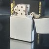 Bật Lửa Zippo Cổ Đồng Khối Mạ Chrome Phay Xước Khắc Ăn Mòn Phủ Sơn Năm 1984 Đời 6 Vạch Huyền ZC246