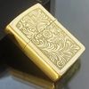 Bật Lửa Zippo Đồng Khối Hoa Văn Ý 2 Mặt Đời VI La Mã Sản Xuất Năm 1990 ZL522