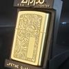 Bật Lửa Zippo Đồng Khối Hoa Văn Ý 2 Mặt Đời VI La Mã Sản Xuất Năm 1990 ZL522