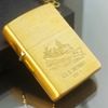 Bật Lửa Zippo Đồng Khối Khắc Ăn Mòn Tầu Chiến Chu Niên 1932 - 1992 Sản Xuất Năm 1992 ZL527