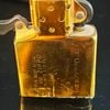 Bật Lửa Zippo Đồng Khối Mạ Vàng Gold Plaed Hoa Văn Shimmer Hiếm Gặp  Đời VIII La Mã Sản Xuất Năm 1992 ZL531