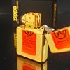 Bật Lửa Zippo Đồng Khối Trơn Phay Xước Khắc Ăn Mòn Chủ Đề Rượu Đời XII La Mã Sản Xuất Năm 1996 ZL532