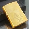 Bật Lửa Zippo Đồng Khối Khắc Ăn Mòn Tầu Chiến 2 Mặt Hiếm Gặp Chu Niên 1932 - 1992 Sản Xuất Năm 1992 ZL535