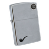 Bật Lửa Zippo Đồng Khối Mạ Chrome Phay Xước Dòng Ruột Tẩu Hiếm Gặp  Đời XV La Mã Sản Xuất Năm 1999 ZL530