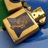 Bật Lửa Zippo 48613 – Zippo Tiger Tattoo Design Tumbled Brass ZM123