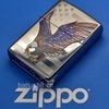 Zippo 28449 – Zippo Eagle Flag Polished Chrome ZM141