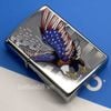 Zippo 28449 – Zippo Eagle Flag Polished Chrome ZM141