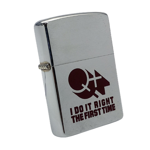 Bật Lửa Zippo Cổ Đồng Khối Mạ Chrome Phay Xước Khắc Ắn Mòn Phủ Sơn Nguyên Zin Chính Hãng, Đời 6 Vạch Huyền Năm 1984 ZC251