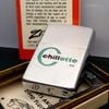 Bật Lửa Zippo Cổ Đồng Khối Mạ Chrome Phay Xước Khắc Ắn Mòn Phủ Sơn Nguyên Zin Chính Hãng, Đời Mộc Đáy 3 Chấm Năm 1963 ZC247