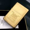 Bật Lửa Zippo Đồng Khối Bản Vintage Chặt Góc Chủ Đề Đại Bàng Hiếm Gặp Đời XI La Mã Sản Xuất Năm 1995 ZL540