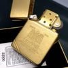 Bật Lửa Zippo Đồng Khối Bản Vintage Chặt Góc Chủ Đề Đại Bàng Hiếm Gặp Đời XI La Mã Sản Xuất Năm 1995 ZL540