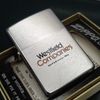 Bật Lửa Zippo Cổ Đồng Khối Mạ Chrome Phay Xước Khắc Ắn Mòn Phủ Sơn Nguyên Zin Chính Hãng, Đời 2 Vạch Thẳng Năm 1972 ZC250