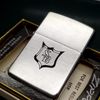 Bật Lửa Zippo Cổ Đồng Khối Mạ Chrome Phay Xước Khắc Ắn Mòn Phủ Sơn Nguyên Zin Chính Hãng, Đời Mộc Đáy 2 Chấm Năm 1964 ZC249