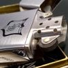Bật Lửa Zippo Cổ Đồng Khối Mạ Chrome Phay Xước Khắc Ắn Mòn Phủ Sơn Nguyên Zin Chính Hãng, Đời Mộc Đáy 2 Chấm Năm 1964 ZC249