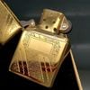 Bật Lửa Zippo Đồng Khối Mạ Vàng Gold Plated Đời 10 La Mã Sản Xuất Năm 1994 ZL538