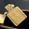 Bật Lửa Zippo Đồng Khối Mạ Vàng Gold Plated Đời 10 La Mã Sản Xuất Năm 1994 ZL538
