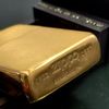 Bật Lửa Zippo Đồng Khối Solid Brass Chu Niên 1932 - 1987 Trơn Phay Xước 2 Mặt Hiếm Gặp Sản Xuất Năm 1987  ZL544