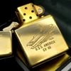 Bật Lửa Zippo Đồng Khối Solid Brass Chu Niên 1932 - 1990 Khắc Ăn Mòn Chủ Đề Tầu Chiến 2 Mặt Hiếm Gặp Nguyên Zin Chính Hãng ZL459