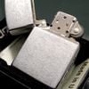 Bật Lửa Zippo Đồng Khối Mạ Chrome Phay Xước Trơn 2 Mặt Đời X La Mã Năm 1994 ZL555