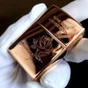 Zippo Rose Gold Lustre Etch Bloomers XIV 1998 Mạ Vàng Hồng Hiếm ZQH135