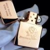 Zippo Rose Gold Lustre Etch Bloomers XIV 1998 Mạ Vàng Hồng Hiếm ZQH135