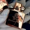 Zippo Rose Gold Lustre Etch Bloomers XIV 1998 Mạ Vàng Hồng Hiếm ZQH135