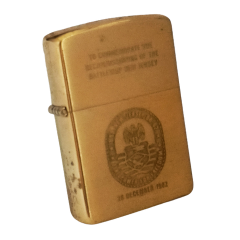 Bật Lửa Zippo Đồng Khối Chu Niên 1932 - 1984 Chủ Đề Tầu Chiến2 Mặt BB62  Cực Hiếm Gặp Sản Xuất Năm 1984 ZQH137