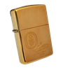 Bật Lửa Zippo Đồng Khối Chủ Đề Tầu Chiến Mạ Vàng Gold Plated Hiếm Gặp Đời VIII La Mã Năm 1992 ZQH141