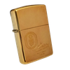 Bật Lửa Zippo Đồng Khối Chủ Đề Tầu Chiến Mạ Vàng Gold Plated Hiếm Gặp Đời VIII La Mã Năm 1992 ZQH160