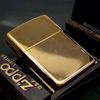 Bật Lửa Zippo Đồng Khối Chủ Đề Tầu Chiến Mạ Vàng Gold Plated Hiếm Gặp Đời VII La Mã Năm 1991 ZQH142
