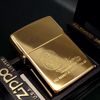 Bật Lửa Zippo Đồng Khối Chủ Đề Tầu Chiến Mạ Vàng Gold Plated Hiếm Gặp Đời VII La Mã Năm 1991 ZQH142