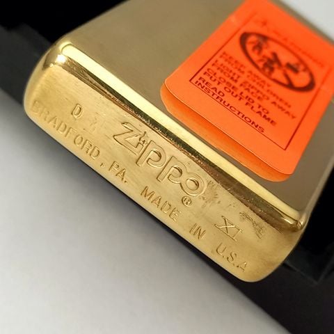 Bật Lửa Zippo Đồng Khối Trơn Bóng 2 Mặt Đời XI La Mã Năm 1995 ZL564