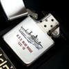 Bật Lửa Zippo Đồng Khối Mạ Chrome Bóng Tầu Chiến 2 Mặt Hiếm Gặp Đời VII La Mã Năm 1991 ZL562
