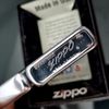 Bật Lửa Zippo Cổ Đồng Khối Mạ Chrome Trơn Phay Xước Trơn 2 Mặt Đã Qua Sử Dụng Đời 7 Chấm Năm 1959 ZCU87