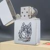 Bật Lửa Zippo Cổ Đồng Khối Mạ Chrome Phay Xước Khắc Ăn Mòn Phủ Sơn Năm 1978 Đời 4 Vạch Sắc ZC252