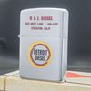 Bật Lửa Zippo Cổ Đồng Khối Mạ Chrome Phay Xước Khắc Ăn Mòn Phủ Sơn Năm 1969 Đời 5 Vạch Thẳng ZC259