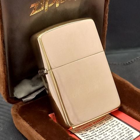 Bật Lửa Zippo Vàng Đúc Nguyên Khối 14KT Cực Hiếm Gặp Giá Trị Sưu Tầm Cực Cao ZQHU62 Đã Qua Sử Dụng