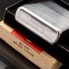 Bật Lửa Zippo Cổ Đồng Khối Mạ Chrome Phay Xước Trơn Hai Mặt Năm 1981 Đời 1 Vạch Sắc ZC263