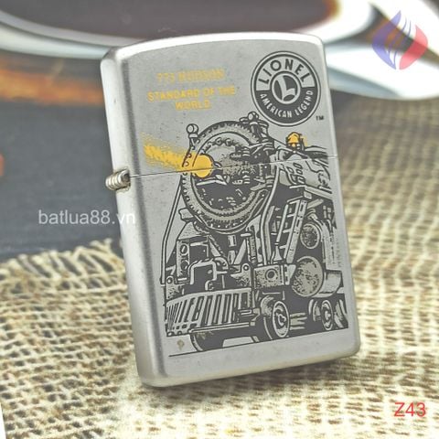 BẬT LỬA ZIPPO SƠN HẤP NHIỆT CHỦ ĐỀ ĐẦU MÁY XE LỬA NĂM 2001 Z43