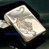 Bật Lửa Zippo Bạc Đúc Nguyên Khối Sterling Armor Vỏ Dầy Chủ Đề Mãnh Hổ ZB74