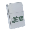 Bật Lửa Zippo Cổ Đồng Khối Mạ Chrome Phay Xước Khắc Ăn Mòn Phủ Sơn Năm 1982 Đời 8 Vạch Huyền ZC271
