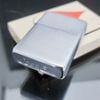 Bật Lửa Zippo Cổ Đồng Khối Mạ Chrome Phay Xước Trơn Hai Mặt Năm 1968 Đời 6 Vạch Thẳng ZC264