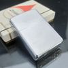 Bật Lửa Zippo Cổ Đồng Khối Mạ Chrome Phay Xước Trơn Hai Mặt Năm 1968 Đời 6 Vạch Thẳng ZC264