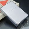 Bật Lửa Zippo Cổ Đồng Khối Mạ Chrome Phay Xước Khắc Ăn Mòn Phủ Sơn Năm 1968 Đời 6 Vạch Thẳng ZC267