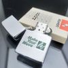 Bật Lửa Zippo Cổ Đồng Khối Mạ Chrome Phay Xước Khắc Ăn Mòn Phủ Sơn Năm 1982 Đời 8 Vạch Huyền ZC271