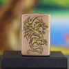 BẬT LỬA ZIPPO BRASS PHAY XƯỚC RỒNG VÀNG NĂM 2019 Z45